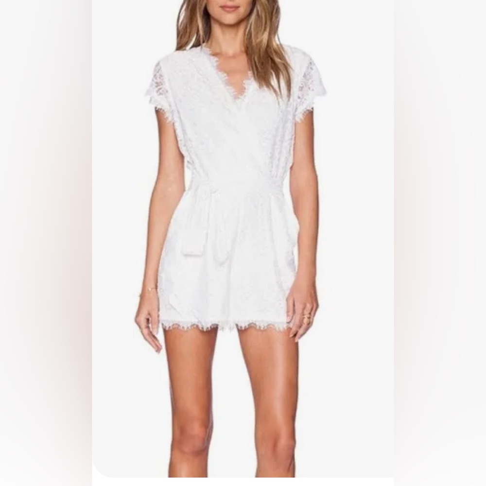 DVF white lace romper NWT sz 6